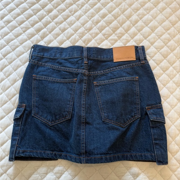 Denim Forum 90’s Mid-Rise Cargo Mini Skirt - Picture 3 of 4
